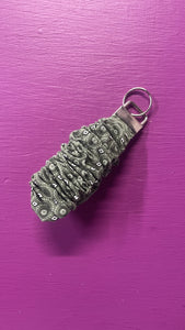 Scrunchie Keychain Shweshwe Green