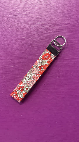 Wrislet Keychain Red Floral