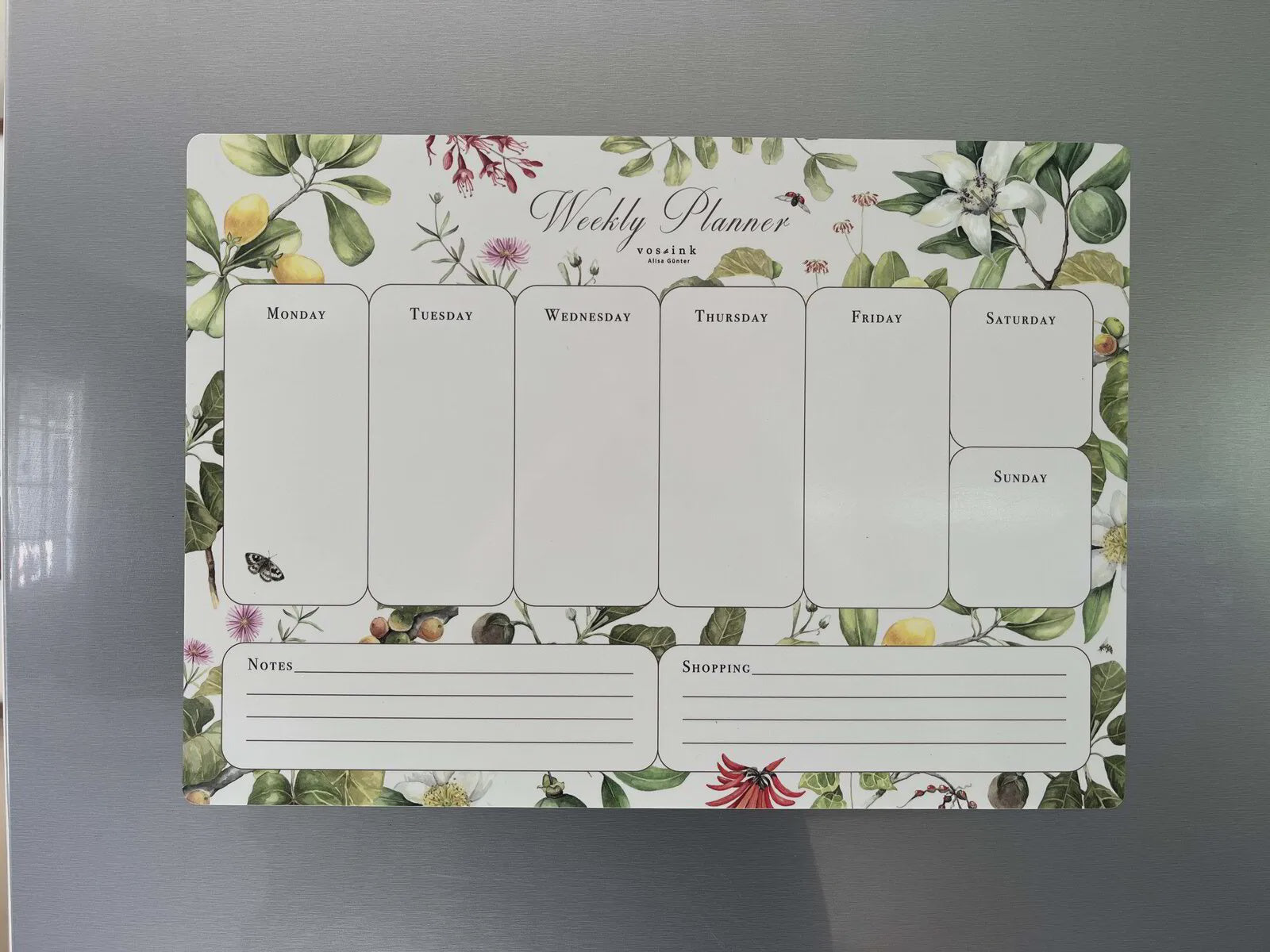 Magnetic Planners A3 Plants & Pollinators