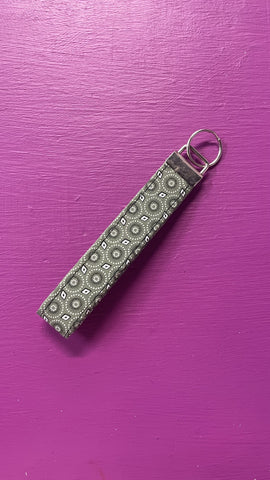 Wrislet Keychain Shweshwe Green