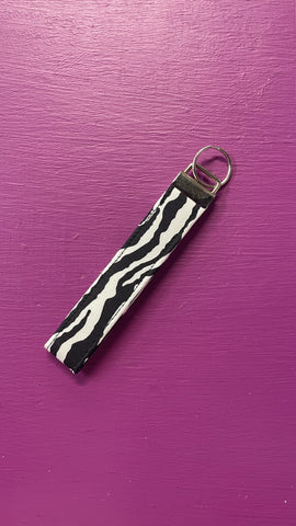 Wrislet Keychain Zebra White