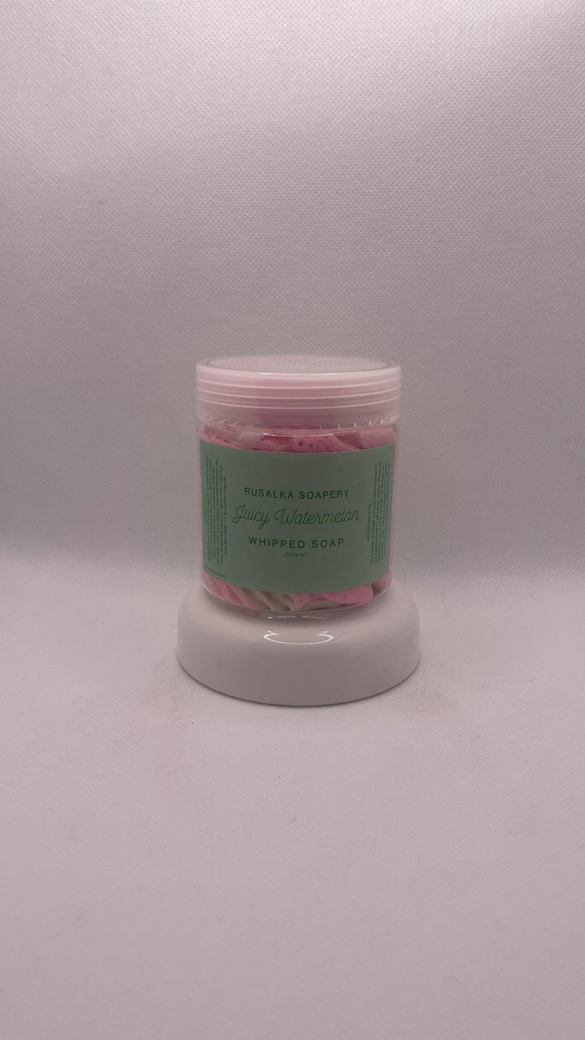 Juicy Watermelon Whipped Soap