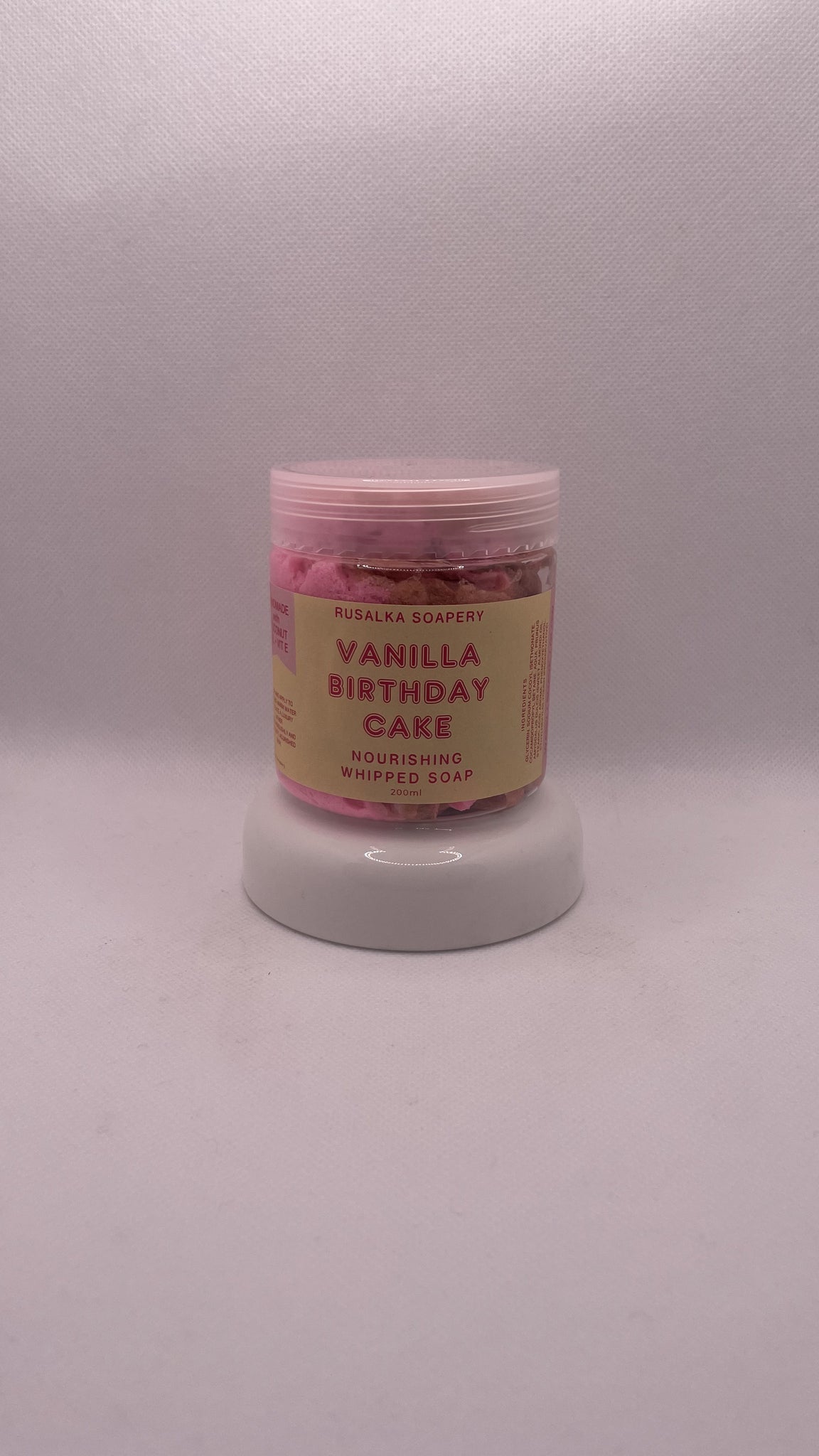 Birthday Cake Whipped Soap
