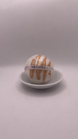 Honey Oatmeal Bath Bomb Sphere