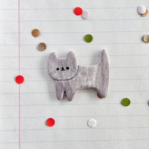 Magnets Cat Full Body Grey