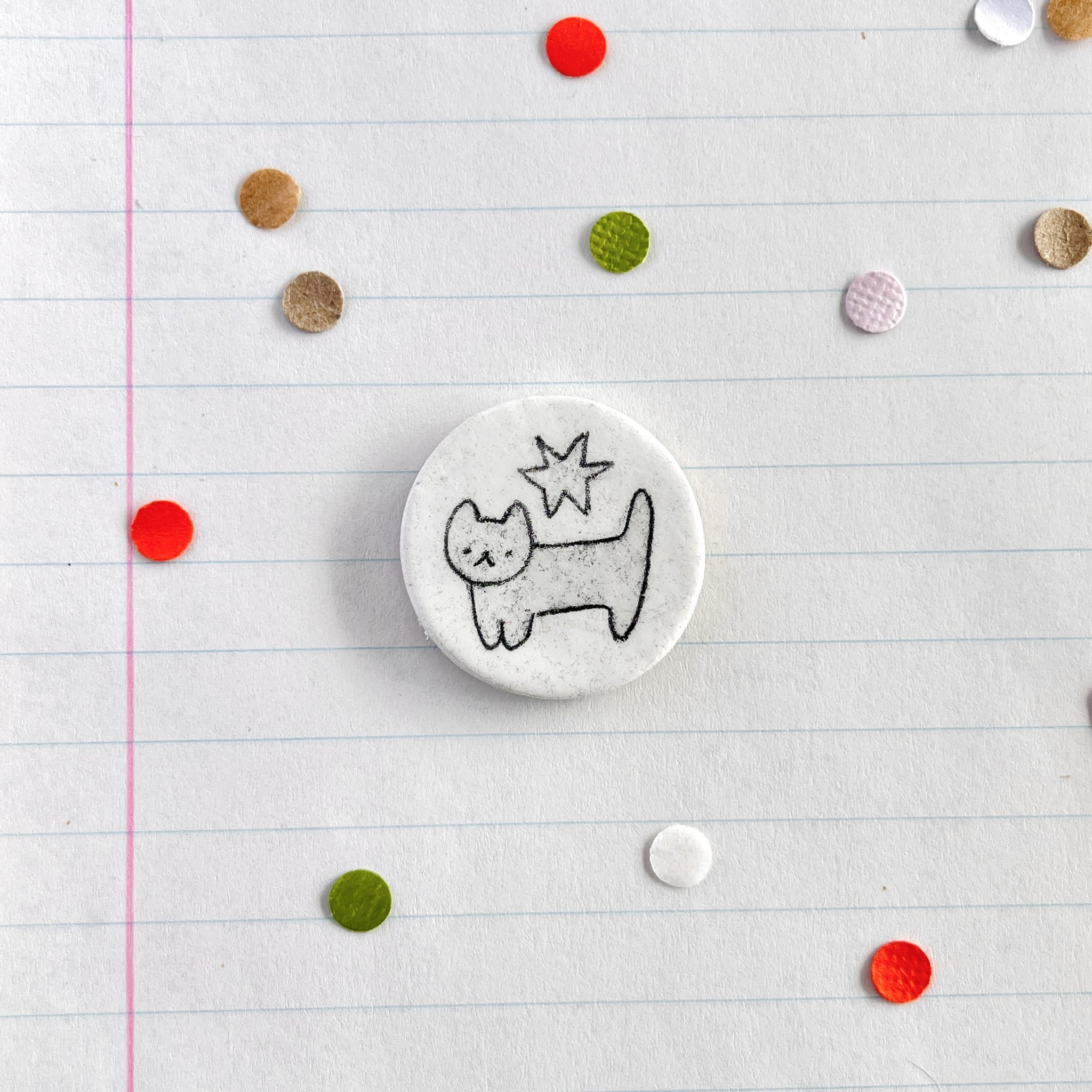Magnets Round Cat
