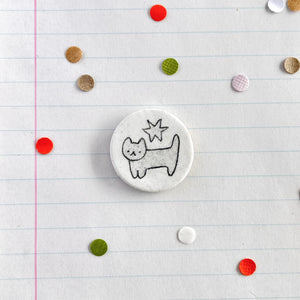 Magnets Round Cat