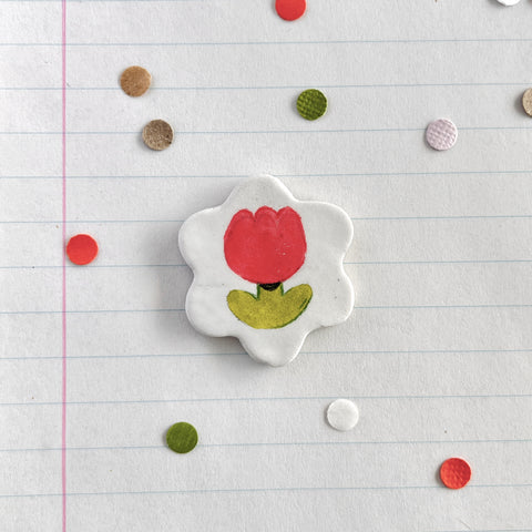 Magnets Flower Shaped Flower Pink