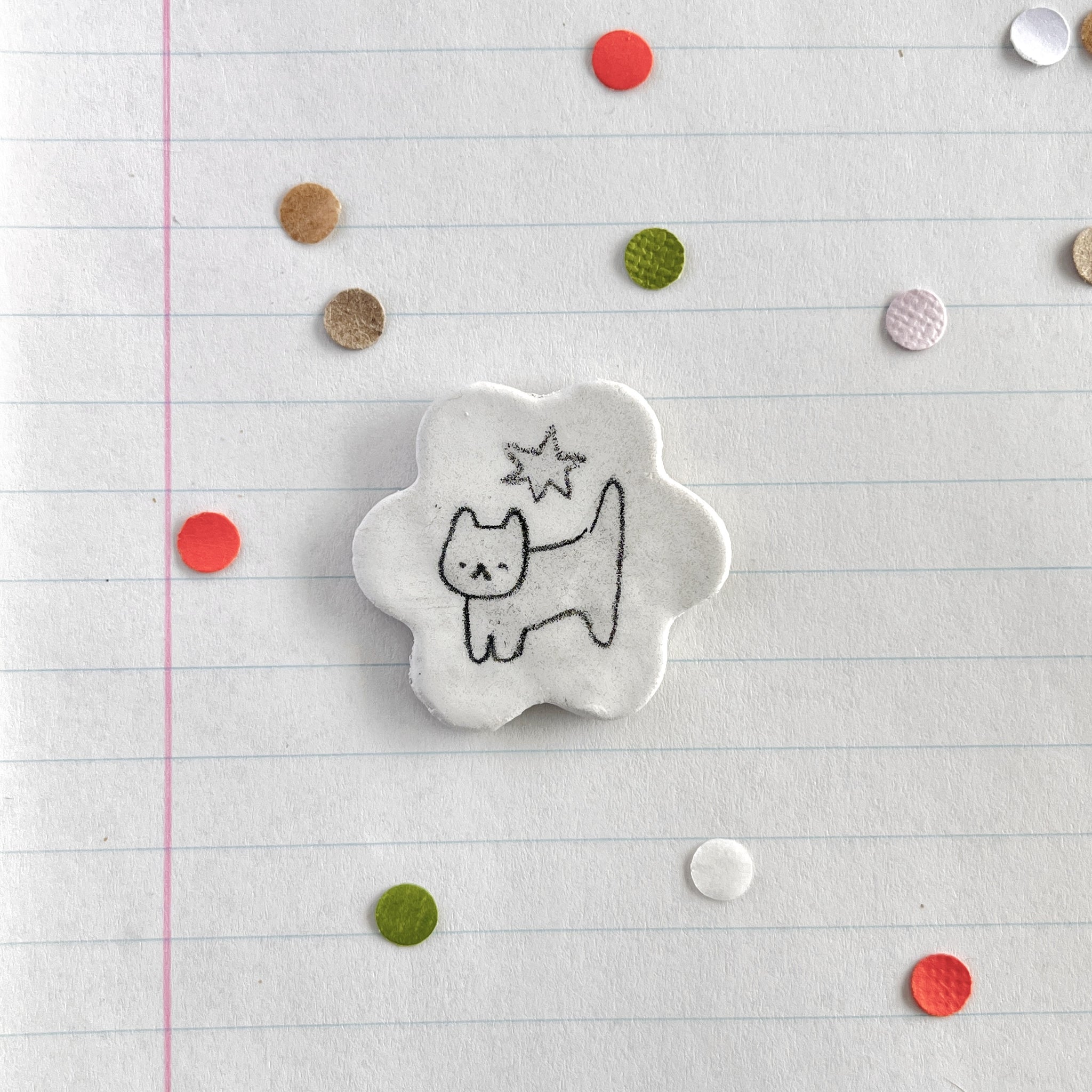 Pins Flower Shaped Cat