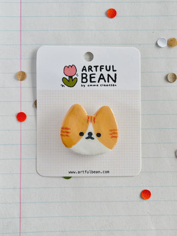 Pins Cat Orange no 1
