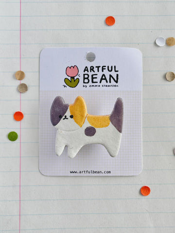 Pins Cat Full Body Calico