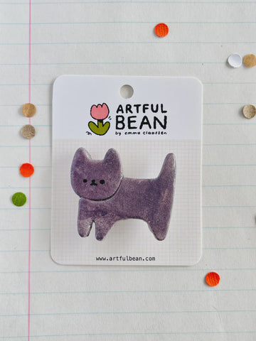 Pins Cat Full Body Black