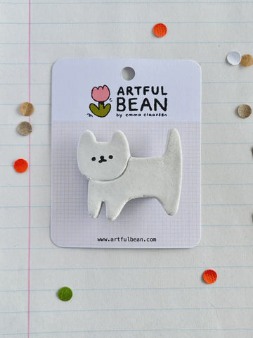 Pins Cat Full Body White