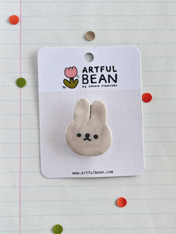 Pins Bunny Light Gray