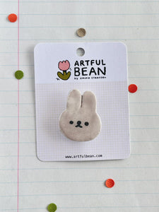 Pins Bunny Light Gray
