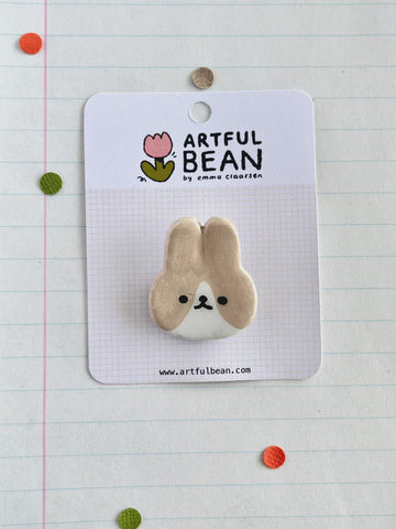 Pins Bunny Beige and White