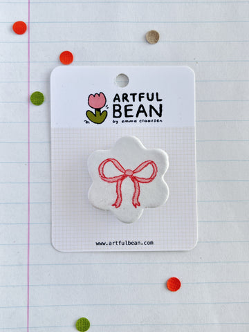 Pins Flower Shaped Bow
