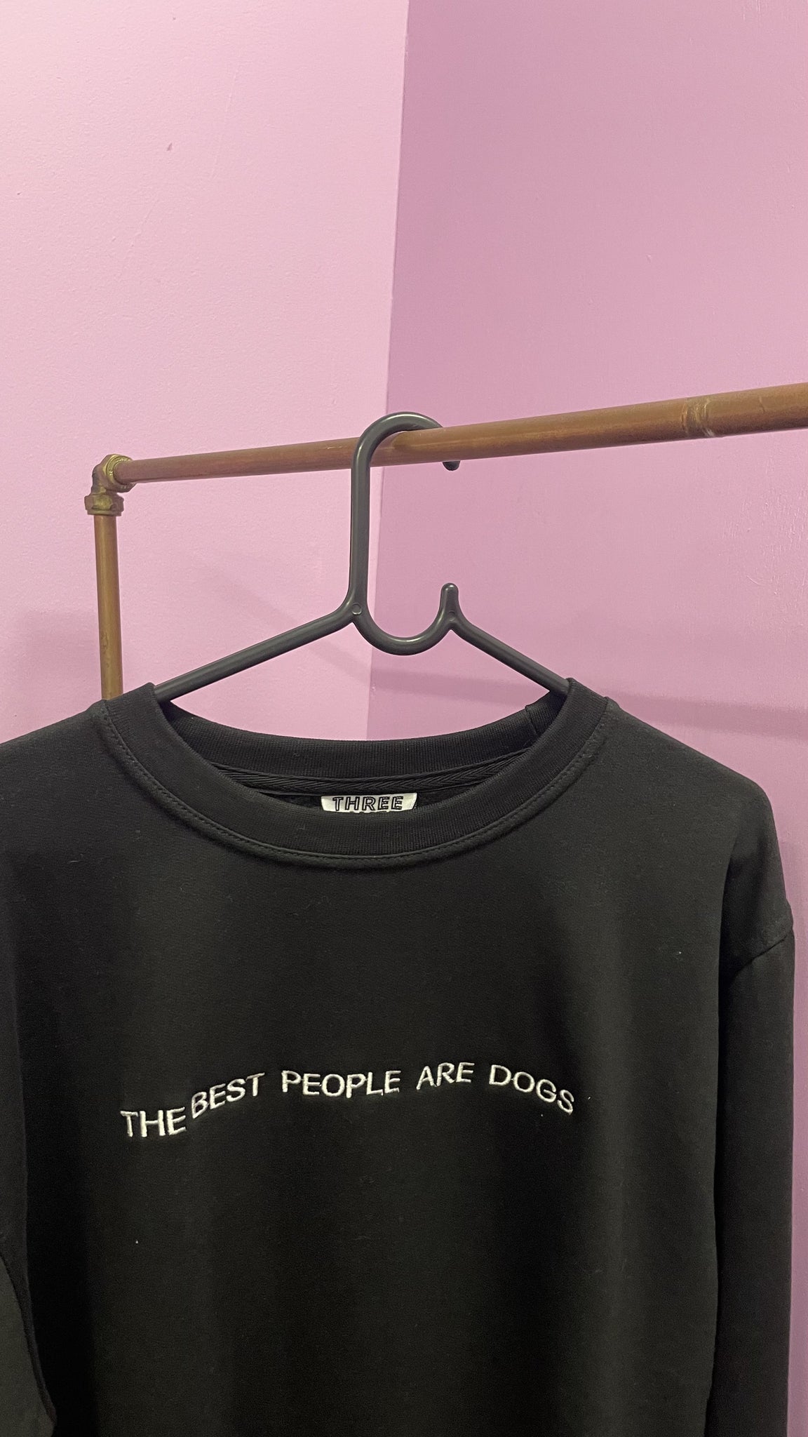 Top The Best People are Dogs Black Small
