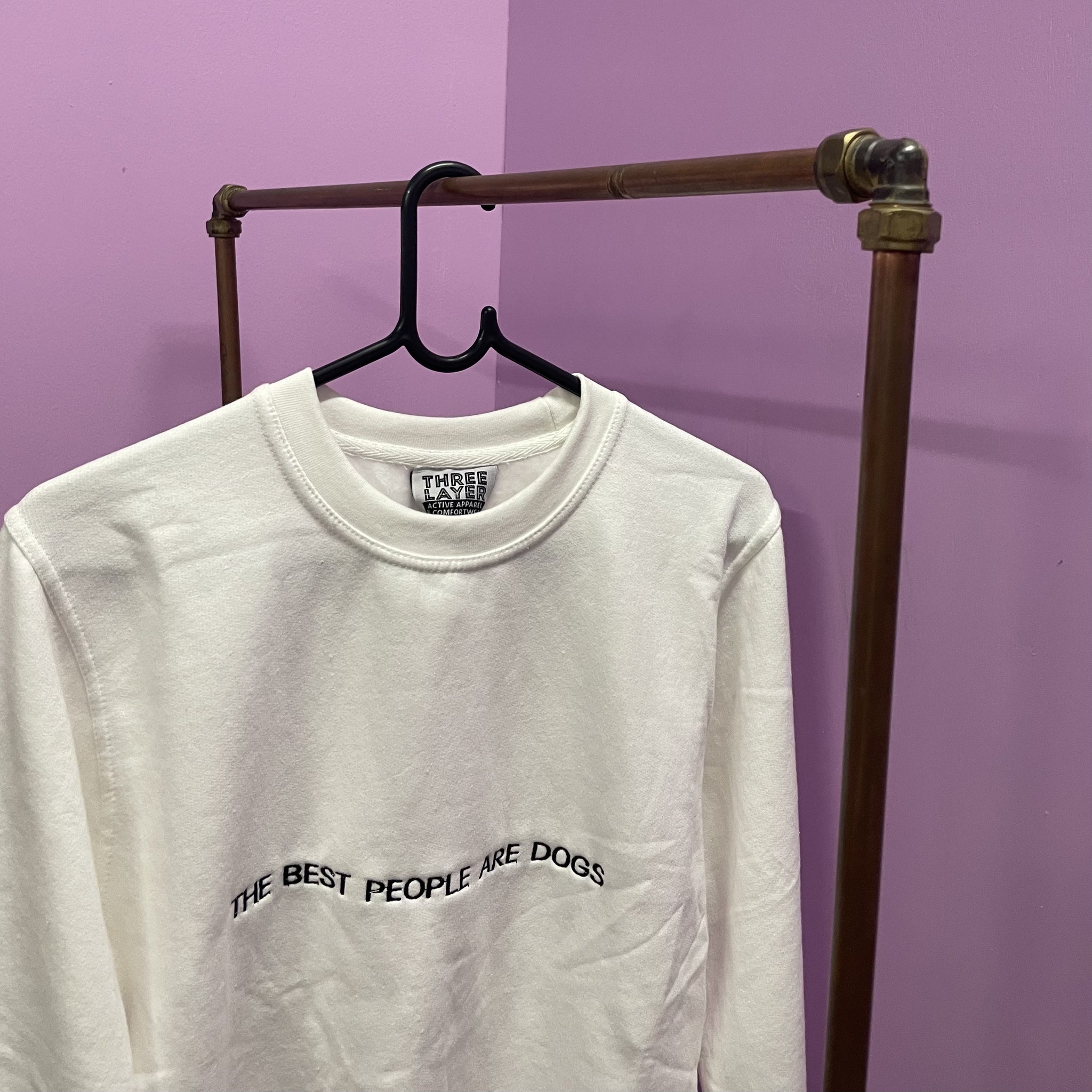 Top The Best People are Dogs White Medium