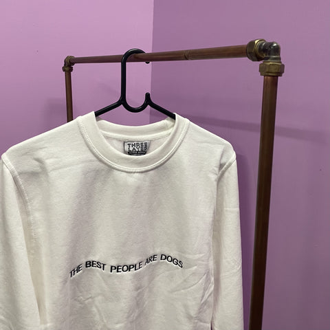 Top The Best People are Dogs White Medium