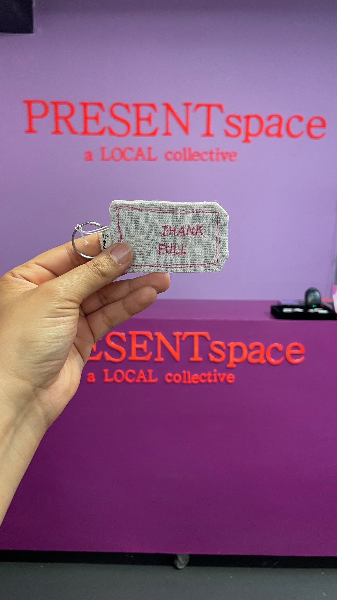 Keyring Thank Full | Pink