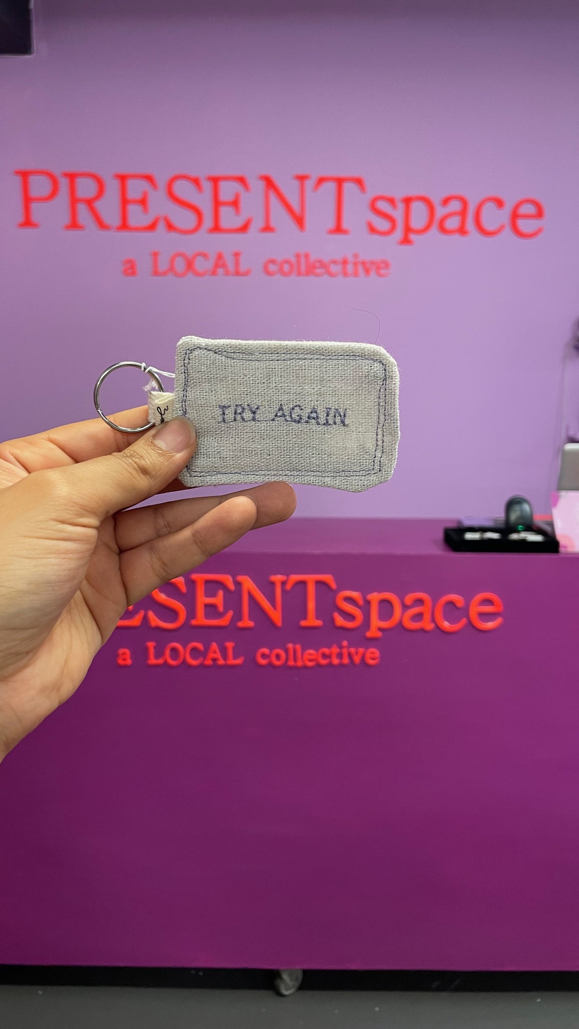 Keyring Try Again | Purple