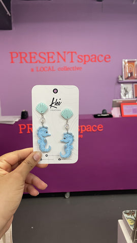 Earrings Seahorse large