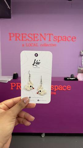 Earrings tim burton zero.