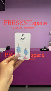 Earrings Cute cat bum pom pom