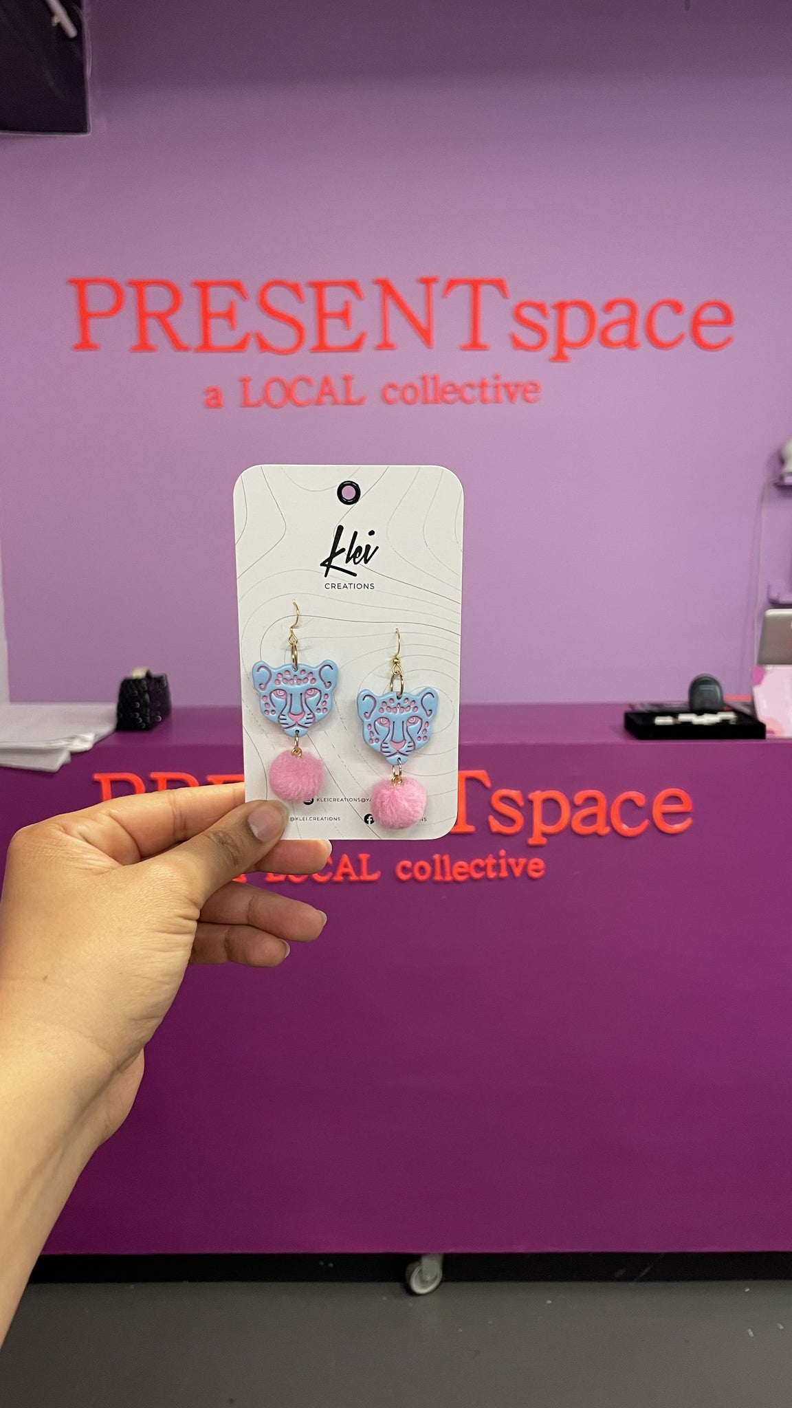 Earrings Bubblegum cheetah