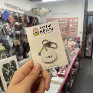 Bag Charm Cat White