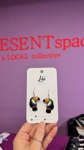 Earrings Toucan
