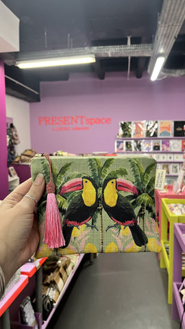 Make Up Bag Pink Lemonade Toucan