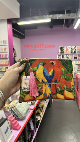 Make Up Bag Mango Lovebirds