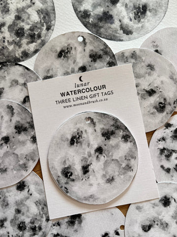 Gift Tag Set of 3 Moon