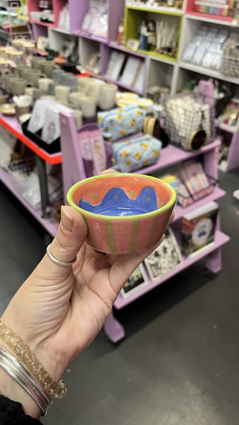 Bowl | Small Deep Pate | Coral Squiggle