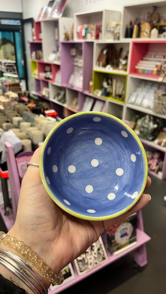 Bowl | Medium | Blue Dotty