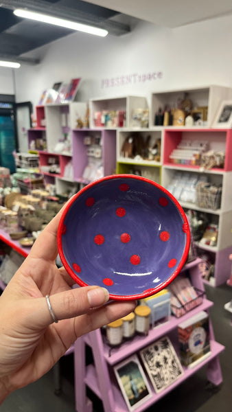 Bowls | Medium | Red and Purple Dotty