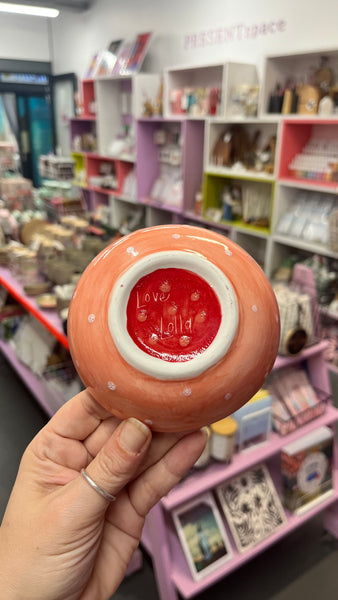 Bowls | Medium | Pink and Red Scallop