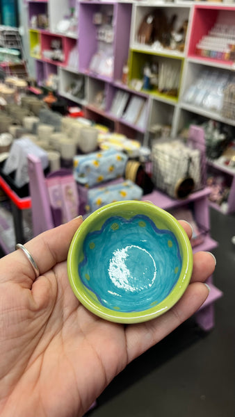 Bowl | Tiny | Green Scallop