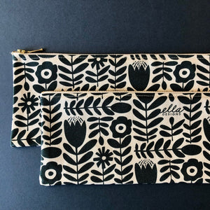 Pencil Bag Cotton (33cm) | Klara in Deep Teal