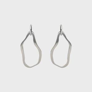 Earring freddy medium hoop silver