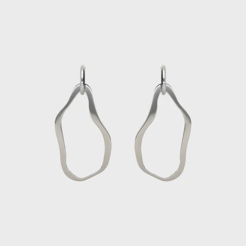 Earring freddy medium hoop silver