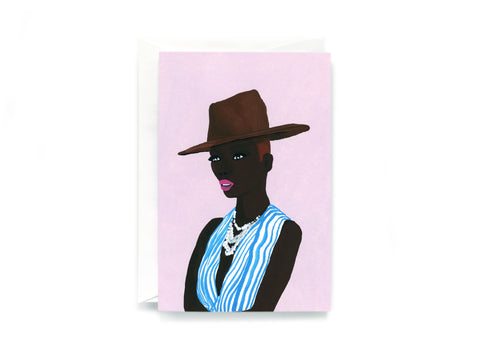 Card A6 Fancy Lady