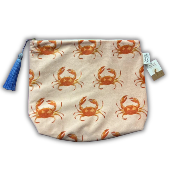Make Up Bag Velvet | Cape Paradise | Sand Crab