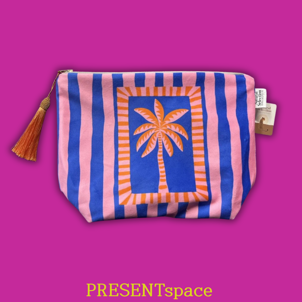 Make Up Bag | Velvet | Praia | Puglia Palm