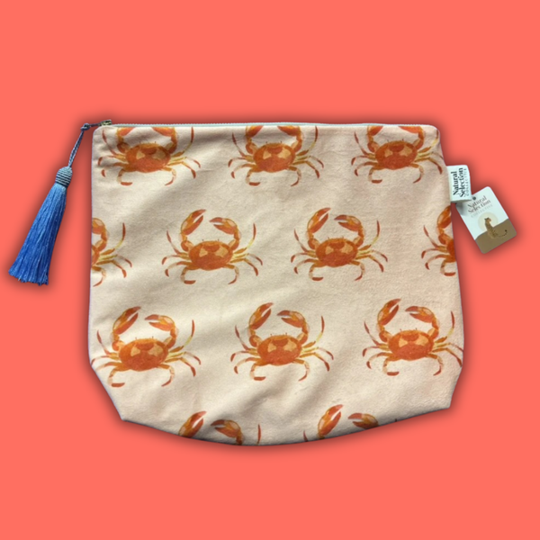 Make Up Bag Velvet | Cape Paradise | Sand Crab