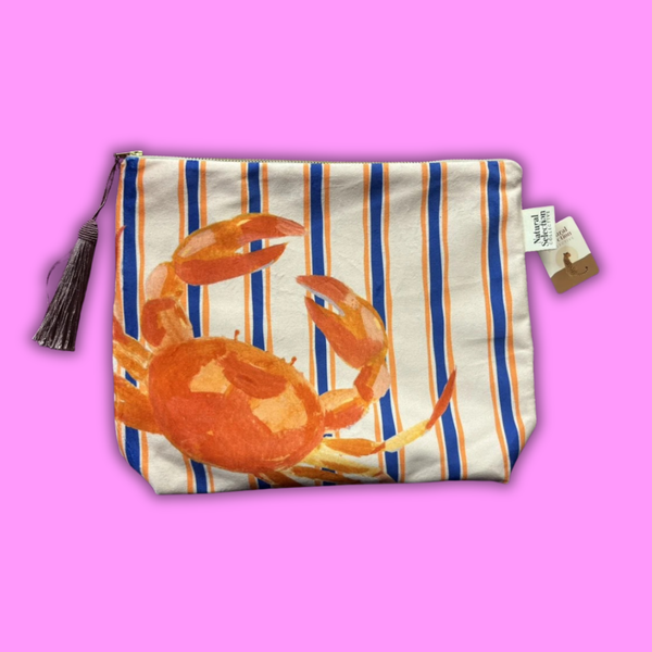 Make Up Bag Velvet | Cape Mediteranium | Finca Crab