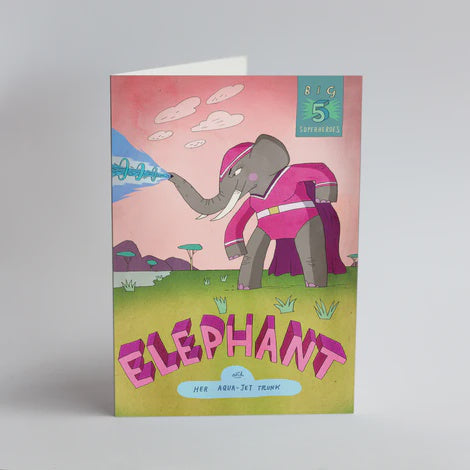 Card Single Big 5 Card - Elephant