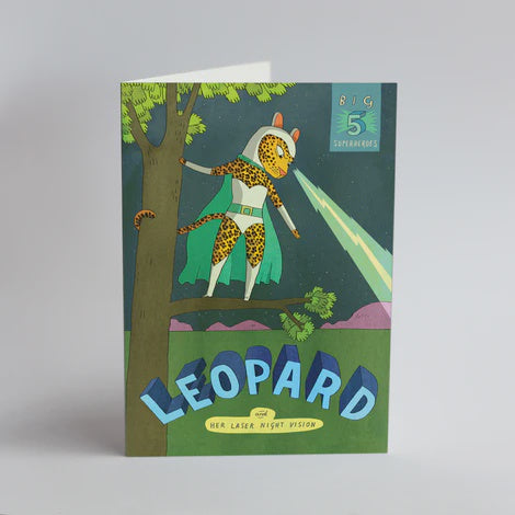 Card Single Big 5 Card - Leopard